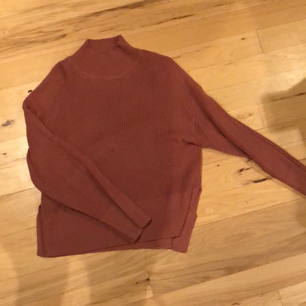 H&M dusty pink mock neck Sweater